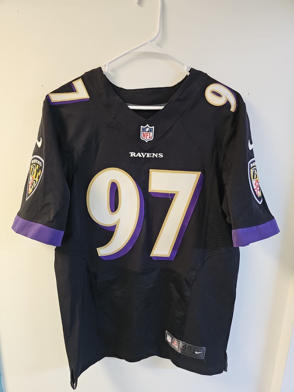Timmy Jernigan #97 Baltimore Ravens Nike Jersey Size 40 Medium